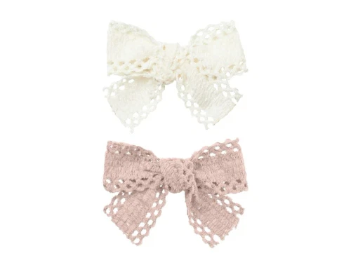 Lil Atelier hårspænder peach whip/turtledove (2-pack)